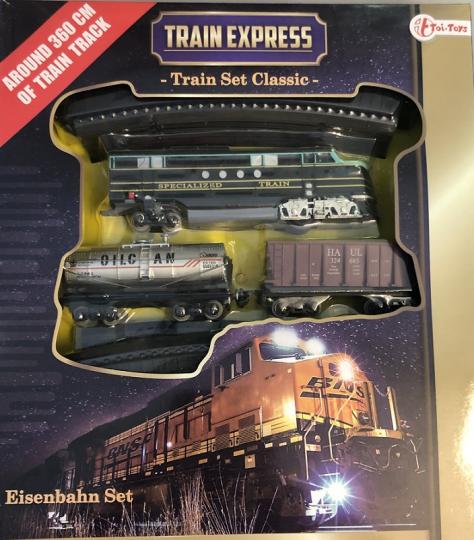 Toi-Toys Eisenbahn Set mit Schienen - Tankwagen 