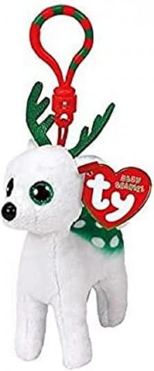 TY Peppermint Rentier mit Clip 8,5cm Beanie Boo's 