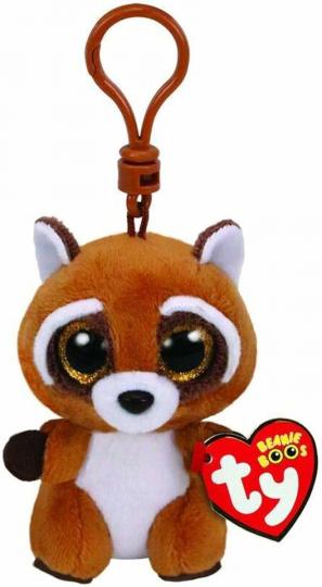 TY Rusty Raccoon mit Clip 8,5cm Beanie Boo's 