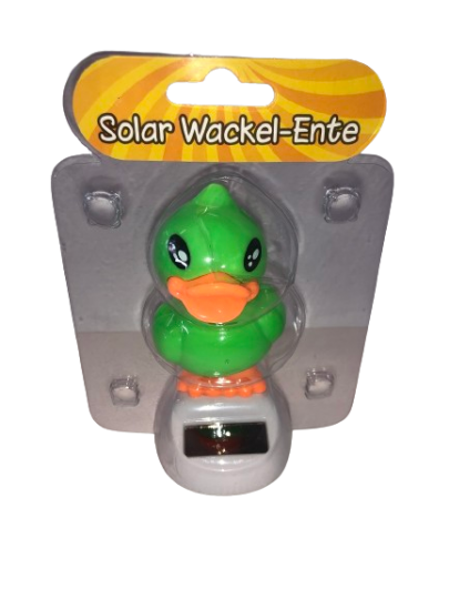 Solar Wackel-Ente Grün von CEPEWA 